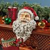 Design Toscano Ho-Ho-Hold It Santa Mantel Stocking Holder Statue FU82976